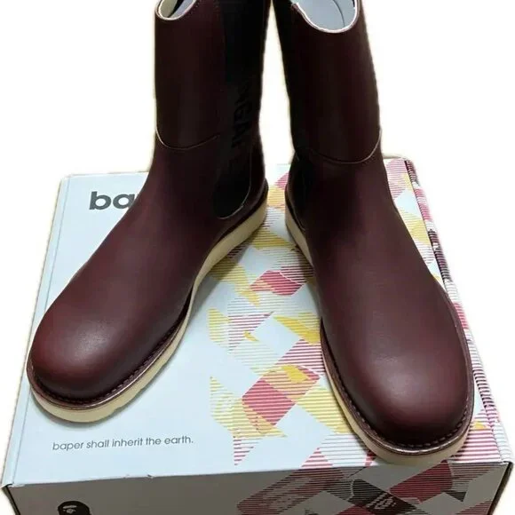 A Bathing Ape Foot Soldier Patrol Slip On Work Casual Boots Men's sz.10 by Bape - Picture 2 of 6